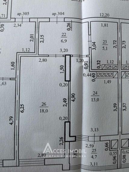 New Block! Durlești, Regina Elizabeta Street, 1 room + living room. White version!: 3