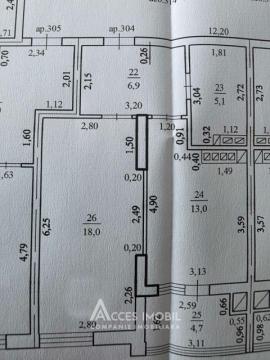 New Block! Durlești, Regina Elizabeta Street, 1 room + living room. White version!: 3