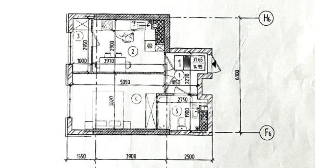 SkyHouse! Botanica, str. Dimineții, 1 cameră! Varianta Albă!: 1