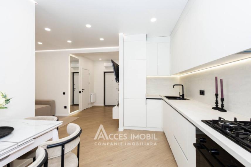 Bloc Nou! str. Cartușa, Durlești, 1 cameră + living. Euroreparație!: 2