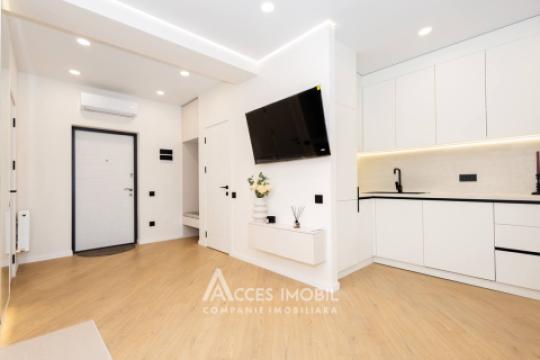 Bloc Nou! str. Cartușa, Durlești, 1 cameră + living. Euroreparație!: 4