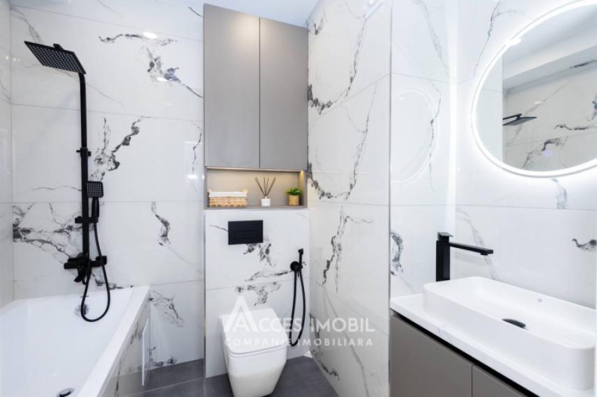 Bloc Nou! str. Cartușa, Durlești, 1 cameră + living. Euroreparație!: 12