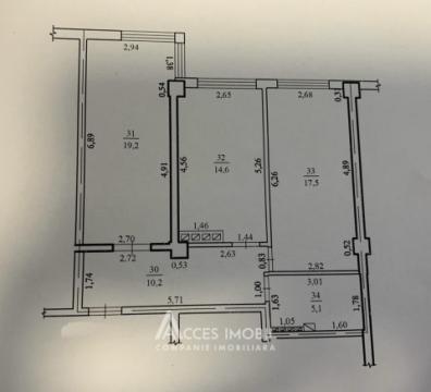 Bloc Nou! Sculeni, str. Calea Ieșilor, 2 camere. Variantă albă!: 10