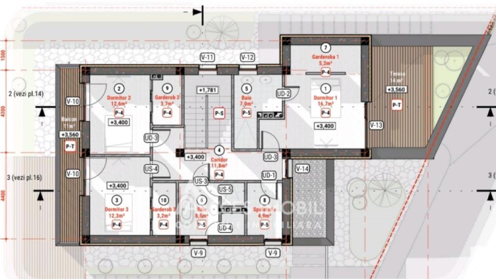 Townhouse în 2 niveluri! Colonița, str. Budești, 230m2 + 4 ari. Variantă albă!: 8