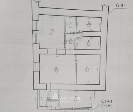 Spațiu comercial multifuncțional de vânzare – 75,9 mp, Centru, bd. Grigore Vieru!: 10