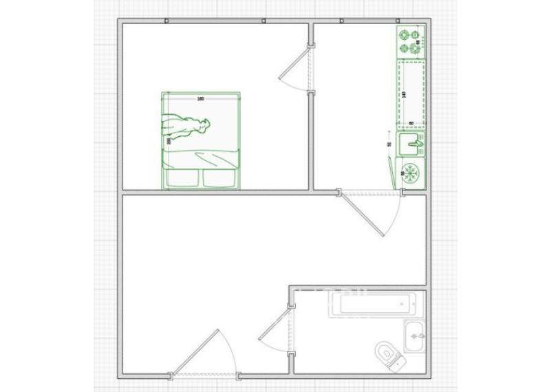 Botanica, str. Independenței, 2 camere. De mijloc!: 8