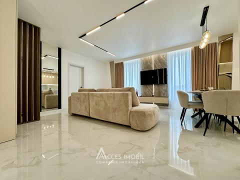 Bloc Nou! str. Burebista, Cricova, 2 camere + living! Euroreparație! + Loc de parcare!: 3