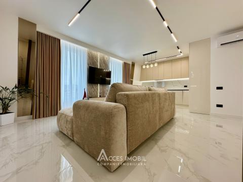 Bloc Nou! str. Burebista, Cricova, 2 camere + living! Euroreparație! + Loc de parcare!: 4