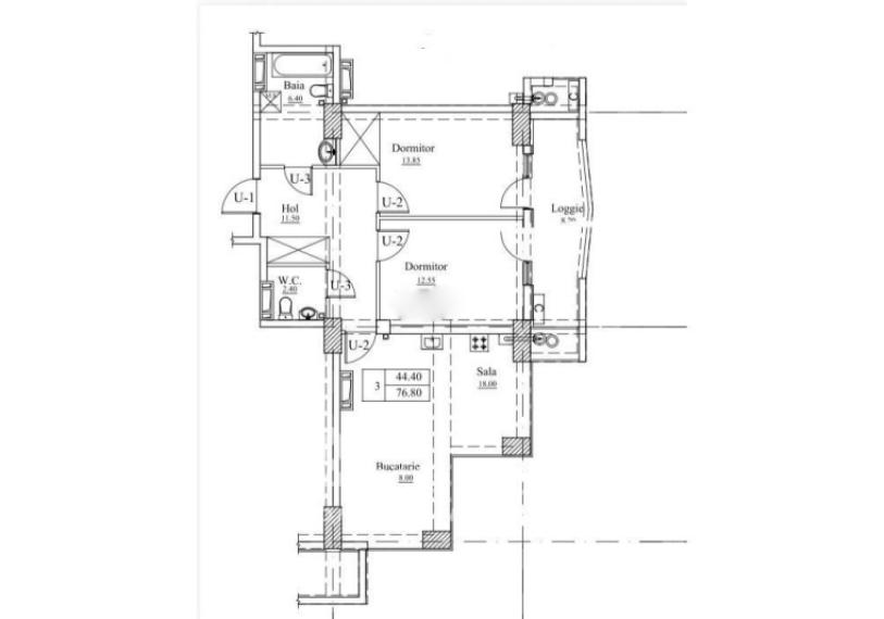 Newton House! Botanica, str. Grădina Botanică, 2 camere + living. Variantă Albă!: 10