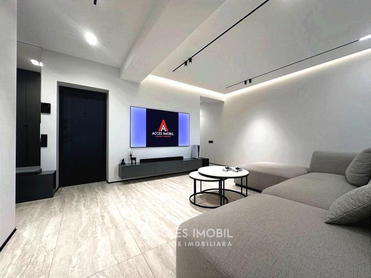 Chirie! Basconslux! Centru, str. Melestiu, 3 camere + living. Euroreparație!: 2