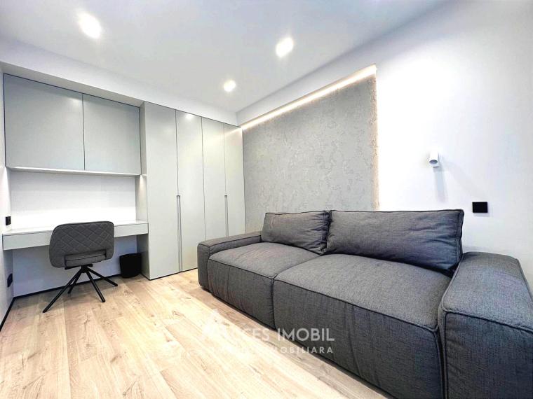 Chirie! Basconslux! Centru, str. Melestiu, 3 camere + living. Euroreparație!: 7