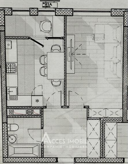 Lagmar! Cartierul rezidențial SOLARIS! Telecentru, șos. Hâncești, 1 cameră! Varianta Albă!: 6