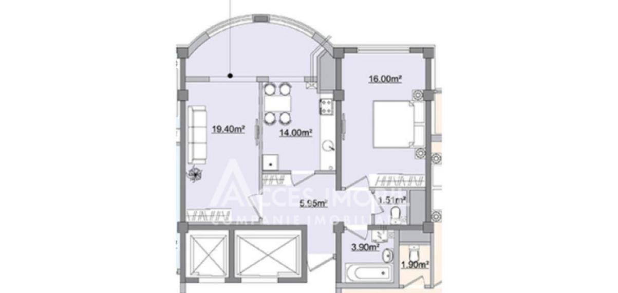 Bloc Nou! Botanica, str. N. Titulescu, 2 camere. Euroreparație!: 7