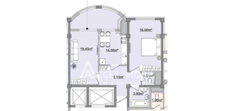 Bloc Nou! Botanica, str. N. Titulescu, 2 camere. Euroreparație!: 7