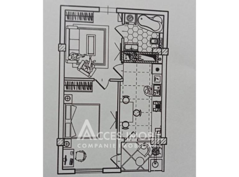 Braus Millennium Park! Bloc Nou! Telecentru, șos. Hâncești, 1 cameră + living! Variantă albă!: 6