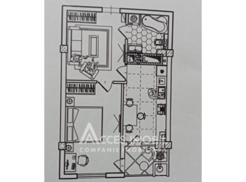 Braus Millennium Park! Bloc Nou! Telecentru, șos. Hâncești, 1 cameră + living! Variantă albă!: 6