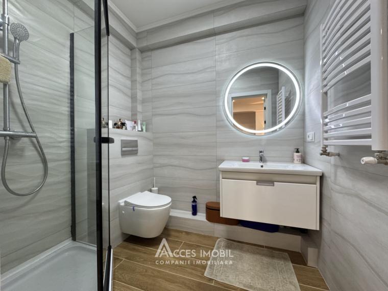 Basconslux! Telecentru, str. Sprîncenoaia, 2 camere + living. Euroreparație!: 8