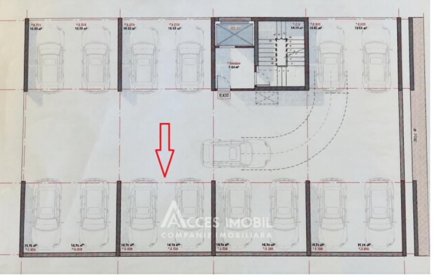 Loc de parcare subteran, 15 m² – Solaris Lagamar, șos. Hâncești!: 3