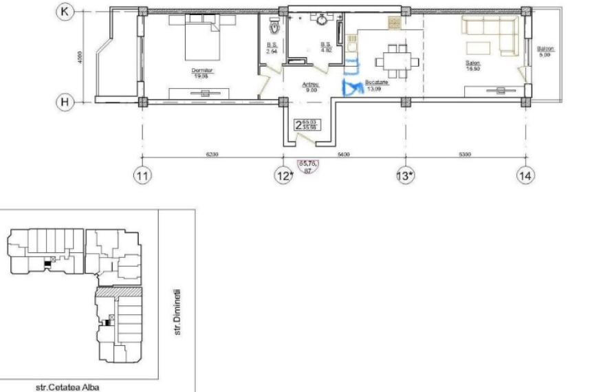 Botanica, Diminetii street, 2 rooms. Euro repair! Autonomous heating!: 21