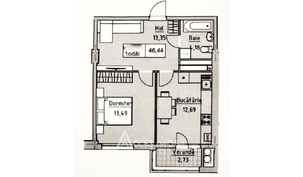 Lagmar! Posta Veche, Ceucari street, 1 rooms + living. White Version!: 2