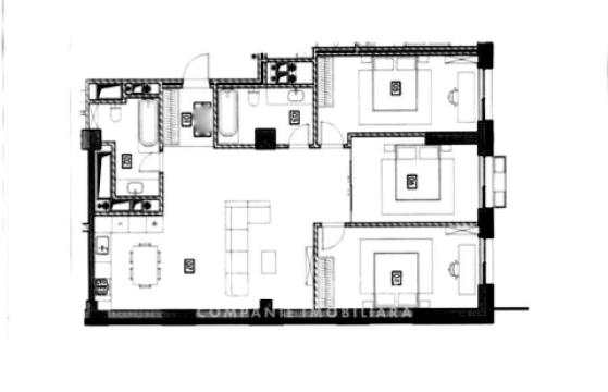 City Gardens! Rascani, Renasterii avenue, 3 rooms + living. White Version!: 5