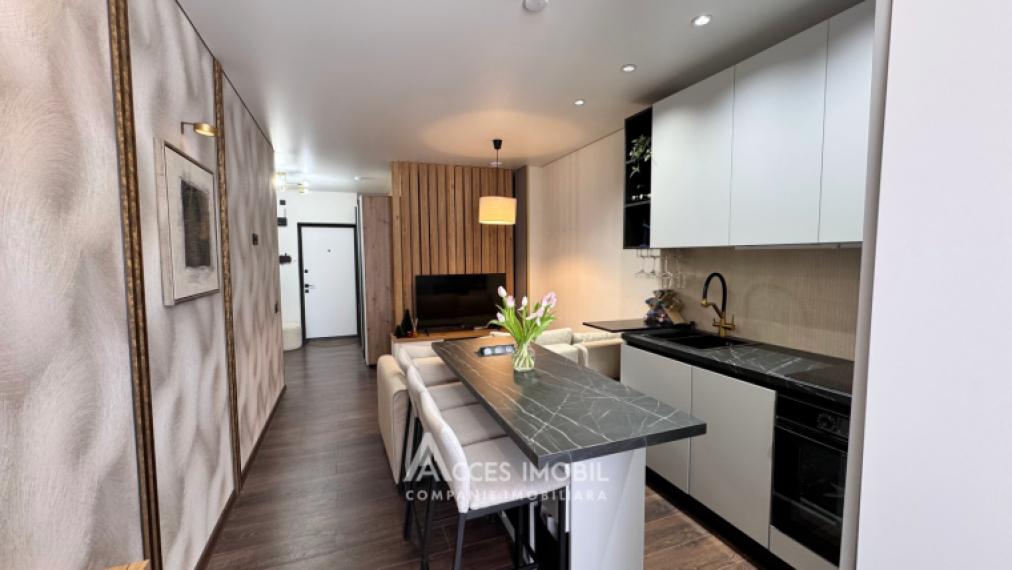 New Block! Durlești, Regina Elizabeta Street, 1 rooms + living room. Eurorepair!: 4