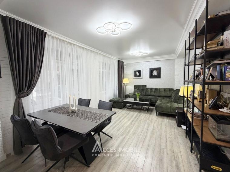 Bloc Nou! Centru, str. Tighina, 2 camere + living! De mijloc! Euroreparație!: 0