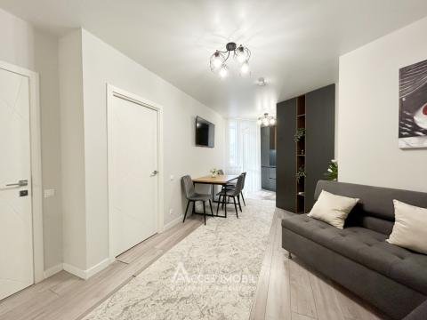 Rodaris PRO! Râșcani, bd. Renașterii, 1 cameră + living. Euroreparație!: 2