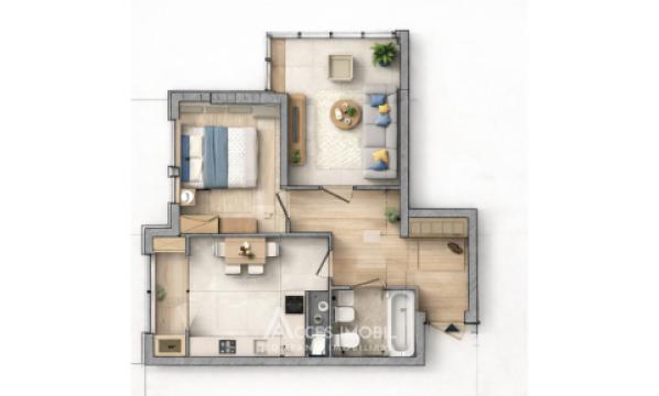 SkyHouse! Botanica, șos. Muncești, 2 camere! Variantă Albă! Cu priveliște foarte frumoasă!: 4