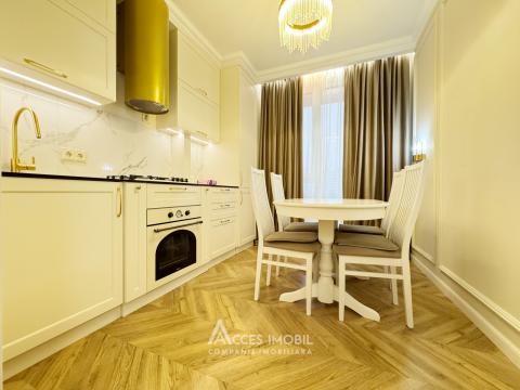 Chirie! Bloc Nou! Centru, bd. Renașterii Naționale, 2 camere + living. Reparație premium!: 9