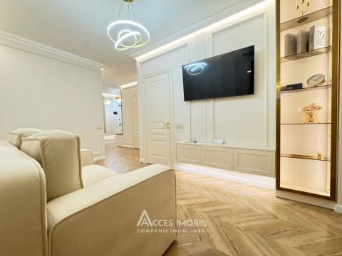 Chirie! Bloc Nou! Centru, bd. Renașterii Naționale, 2 camere + living. Reparație premium!: 12