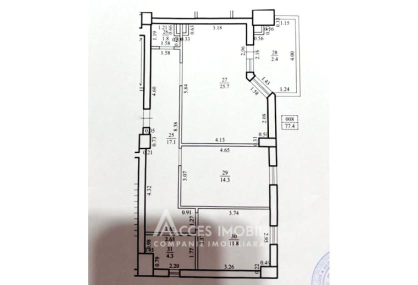 Satul German! Botanica, str. Națională,  2 camere + living. Variantă Albă!: 16