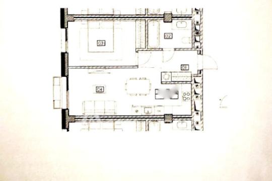 Bloc Nou! str. Bogdan Voievod, Râșcani, 1 cameră + living. Variantă albă!: 1
