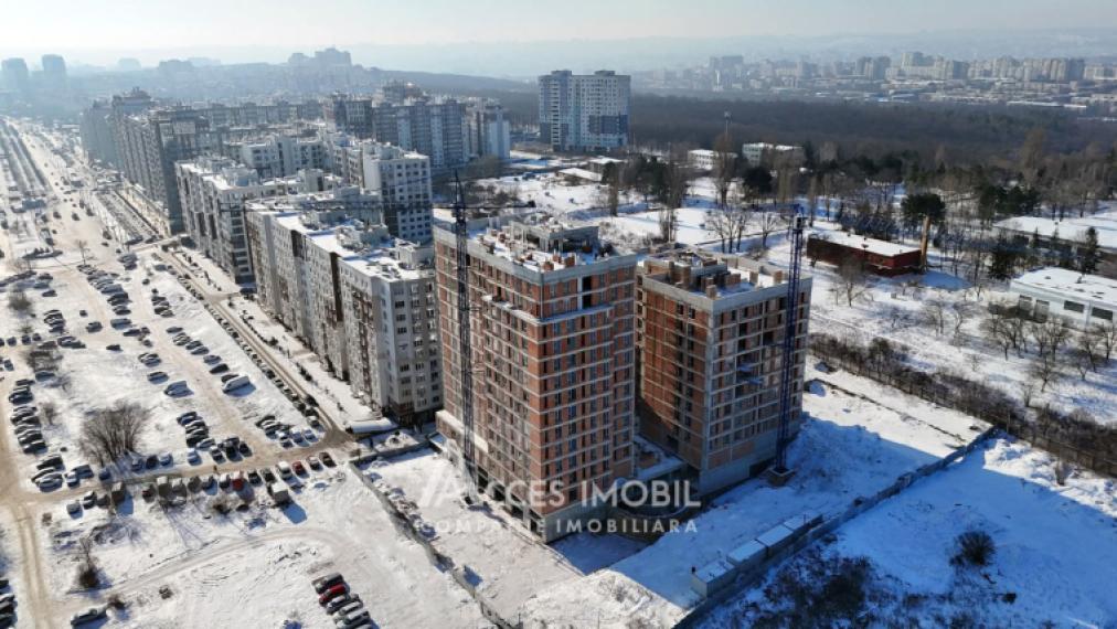 Bloc Nou! Ciocana, bd. Mircea cel Bătrân, 1 cameră + living. Variantă albă!: 3