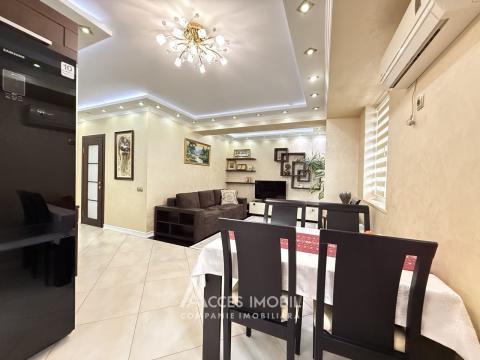 Basconslux! Ciocana, bd. Mircea cel Bătrân, 2 camere + living. Euroreparație!: 2