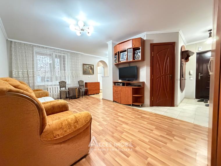 Chirie! str. Ion Creangă, Buiucani, 2 camere + living! Euroreparație!: 1