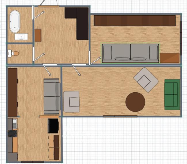 Center, Albisoara Street, 2 rooms. Eurorepair!: 14