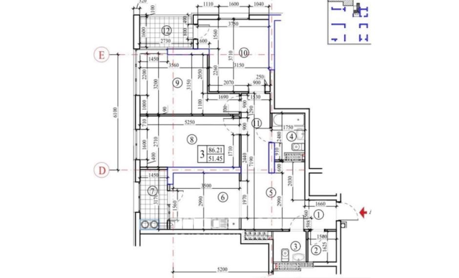 Bloc nou! Botanica, bd. Cuza Vodă, 3 camere! Varianta Albă!: 5