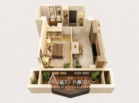 Newton House! Botanica, str. Grădina Botanică, 1 cameră. Variantă Albă!: 1