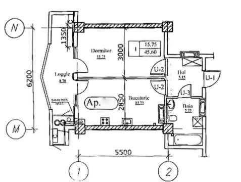 Newton House! Botanica, str. Grădina Botanică, 1 cameră. Variantă Albă!: 2