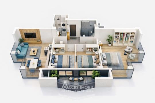 Newton House! Botanica, str. Grădina Botanică, 3 camere + living. Variantă Albă!: 1