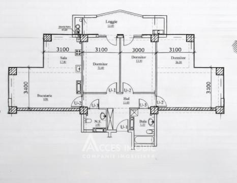 Newton House! Botanica, str. Grădina Botanică, 3 camere + living. Variantă Albă!: 2