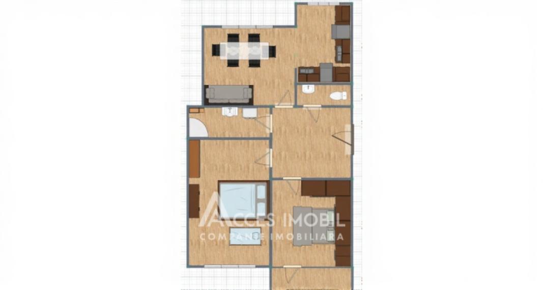 Bloc nou! Centru, str. Alexandru cel Bun, 2 camere + Living! Euroreparație!: 13