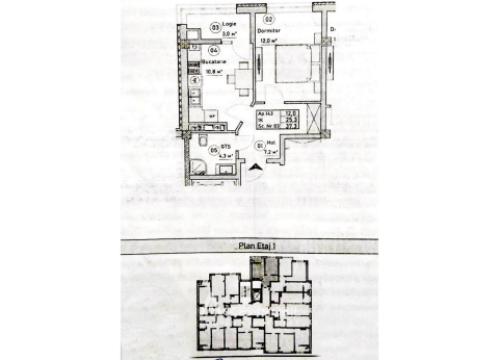 Bloc Nou! Durlești, str. Cartușa, 1 cameră + living. Variantă albă!: 3