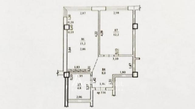 Bloc Nou! Durlești, str. Cartușa, 1 cameră + living. Variantă albă!: 4
