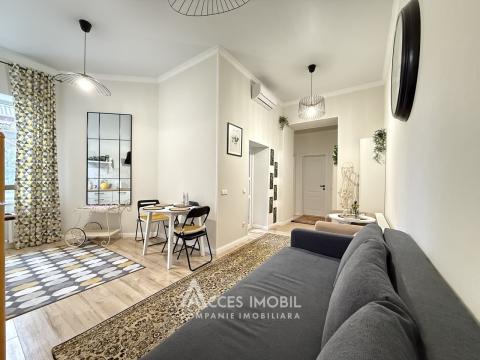 Apartament la sol! Centru, str. Mitropolit Dosoftei, 1 cameră + living. Euroreparație!: 2