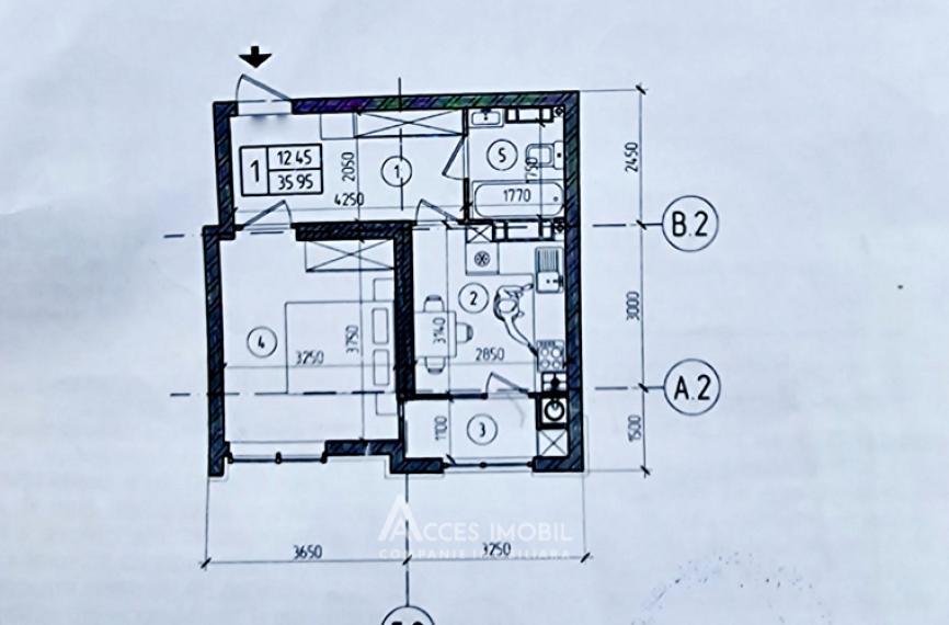 SkyHouse! Botanica, str. Băcioii Noi, 1 cameră! Euroreparație!: 7