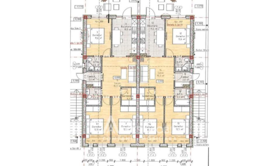 Duplex! Ialoveni, str. Chilia, 85m2 + 3 ari! Varianta albă!: 31