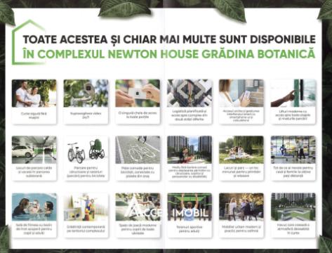 Newton House! Botanica, str. Grădina Botanică, 1 cameră + living. Variantă Albă!: 6