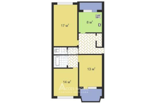 Рышкановка, Московский бул., 3 комнаты. Середина дома!: 2